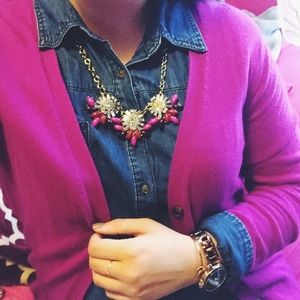 GAP Magenta Fall Cardigan🌺